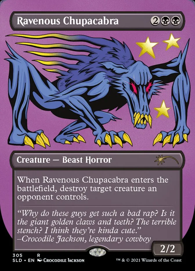 2019 Secret Lair Drop Ravenous Chupacabra #305 rare card image