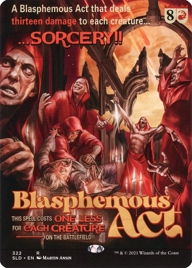 2019 Secret Lair Drop Blasphemous Act [Foil] rare #322 rare card image