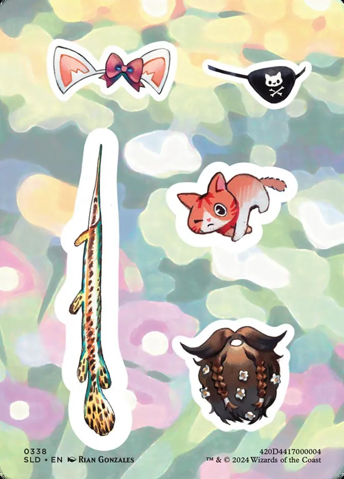 2019 Secret Lair Drop Sticker sheet #338 common card image