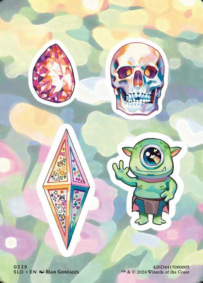 2019 Secret Lair Drop Sticker sheet #339 common card image