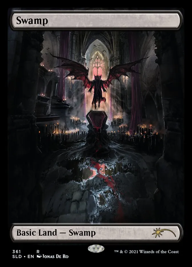 2019 Secret Lair Drop Swamp [Foil] rare #361 rare card image