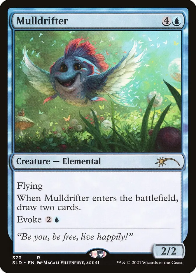 2019 Secret Lair Drop Mulldrifter #373 rare card image