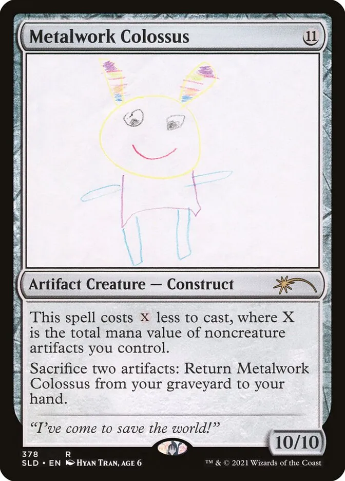 2019 Secret Lair Drop Metalwork Colossus #378 rare card image
