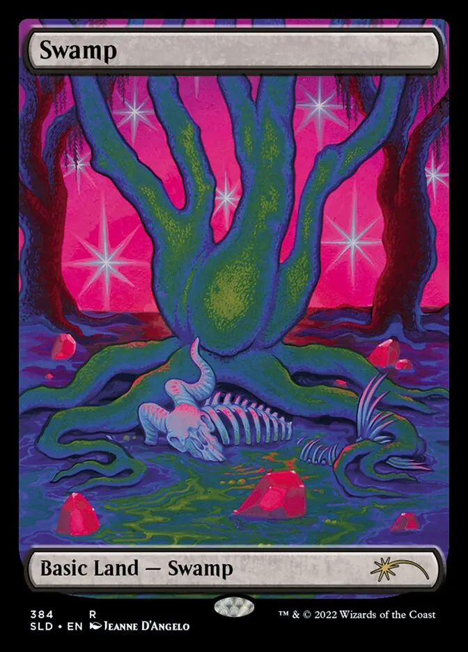 2019 Secret Lair Drop Swamp #384 rare card image