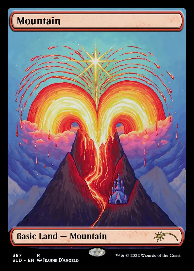 2019 Secret Lair Drop Mountain #387 rare card image