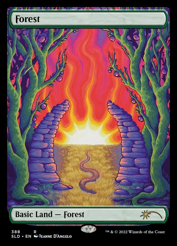 2019 Secret Lair Drop Forest #388 rare card image