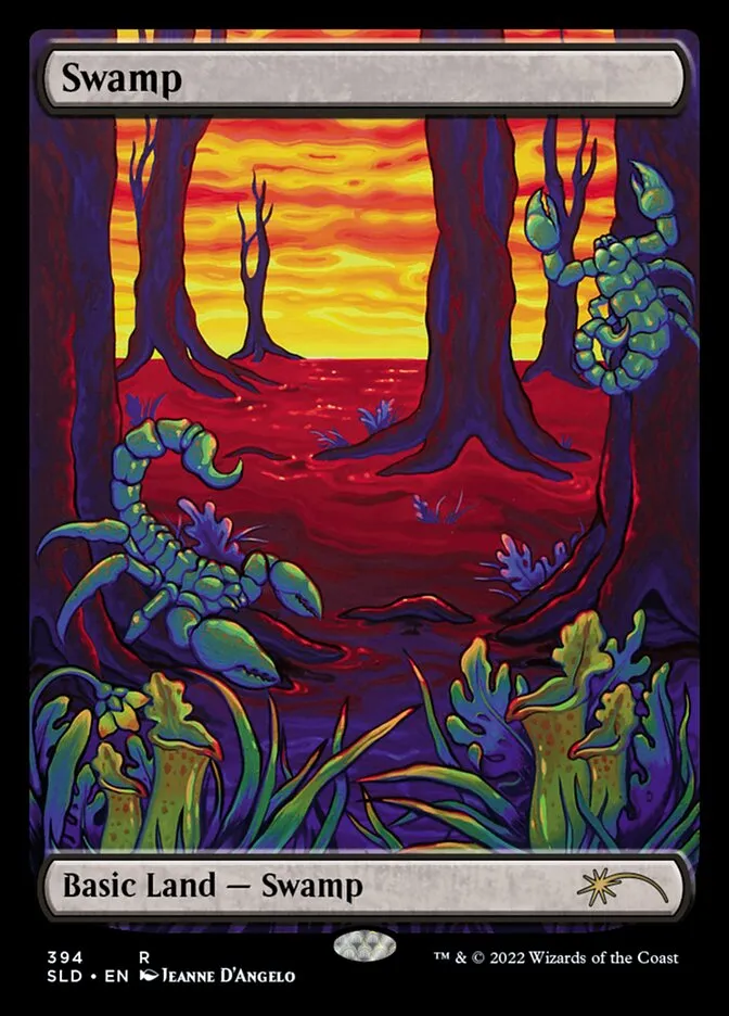 2019 Secret Lair Drop Swamp #394 rare card image