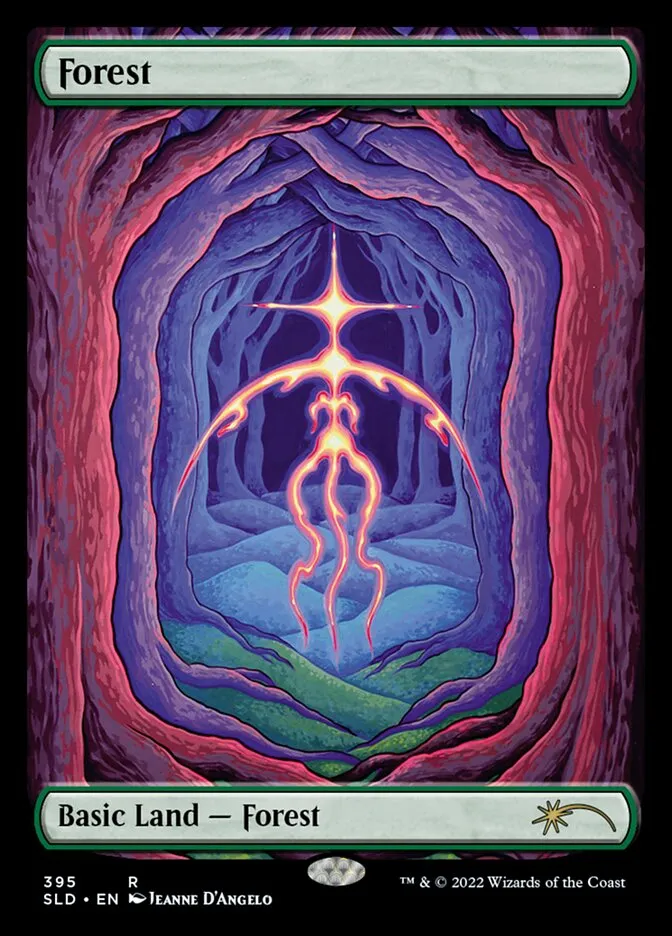 2019 Secret Lair Drop Forest #395 rare card image