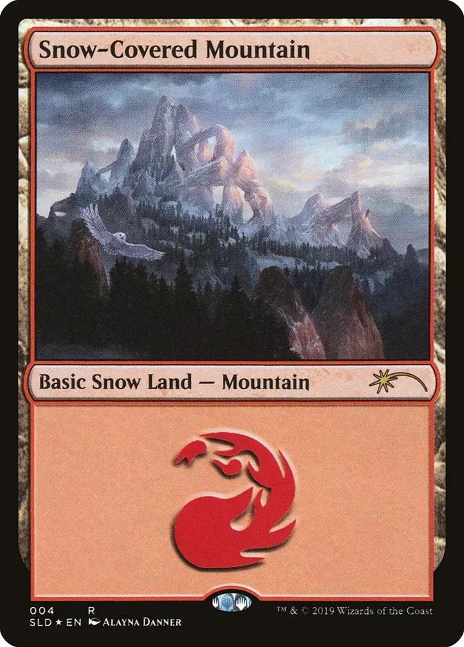 2019 Secret Lair Drop Snow-Covered Mountain rare #4 rare card image