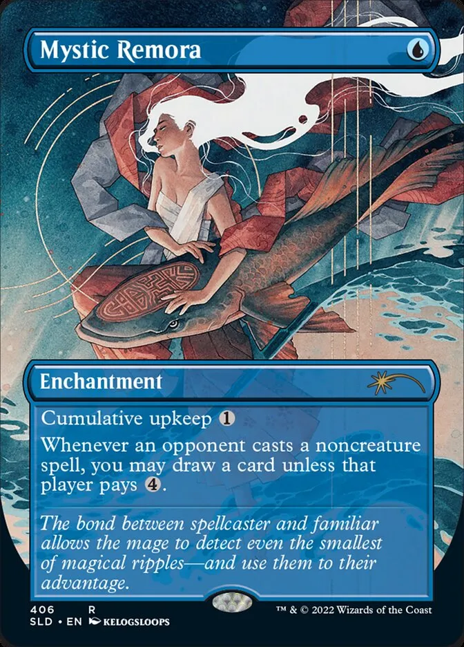 2019 Secret Lair Drop Mystic Remora #406 rare card image