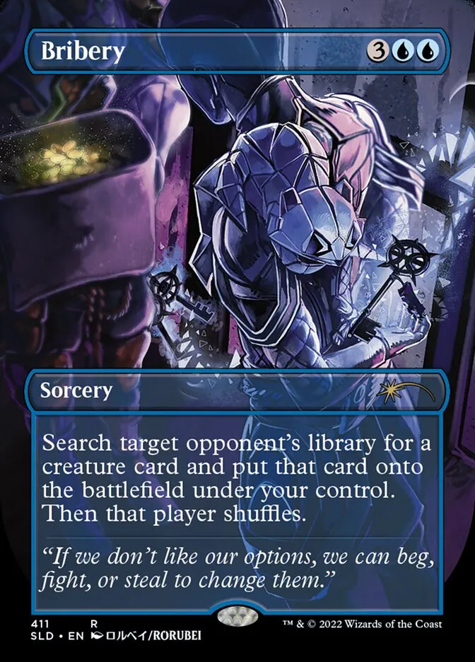 2019 Secret Lair Drop Bribery #411 rare card image