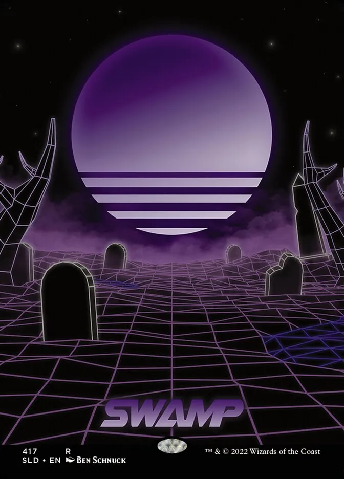 2019 Secret Lair Drop Swamp #417 rare card image