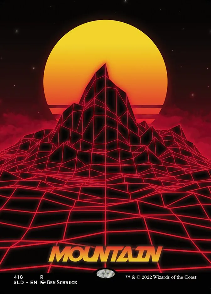 2019 Secret Lair Drop Mountain #418 rare card image