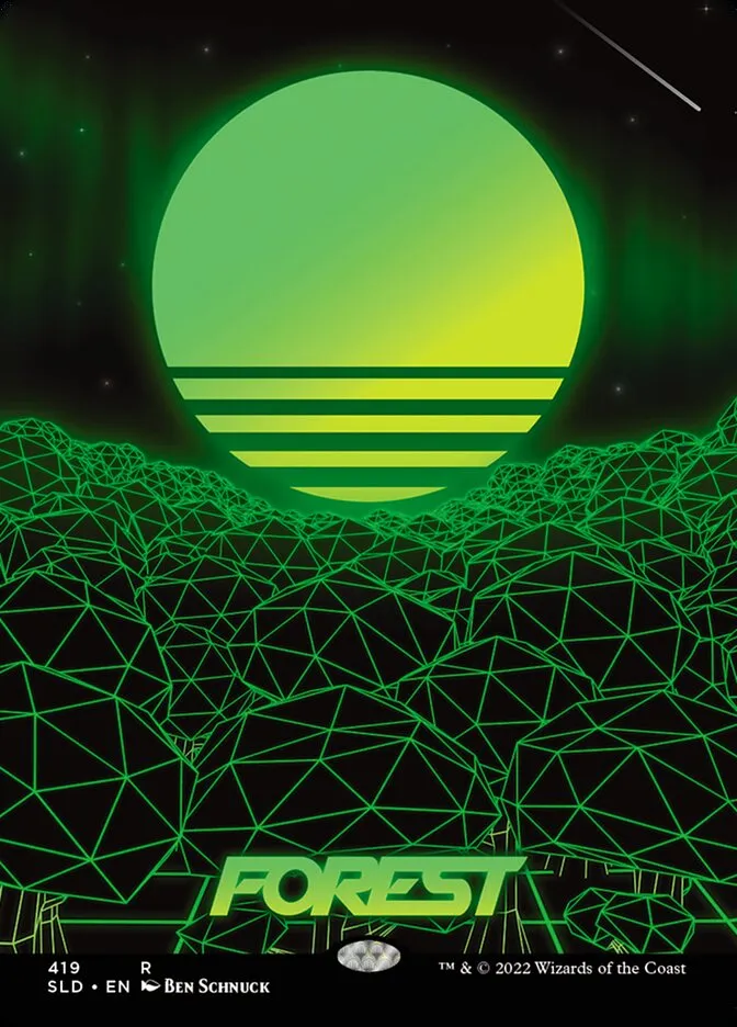 2019 Secret Lair Drop Forest #419 rare card image