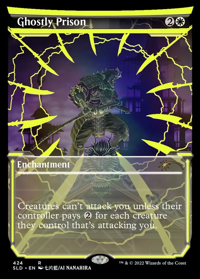 2019 Secret Lair Drop Ghostly Prison #424 rare card image