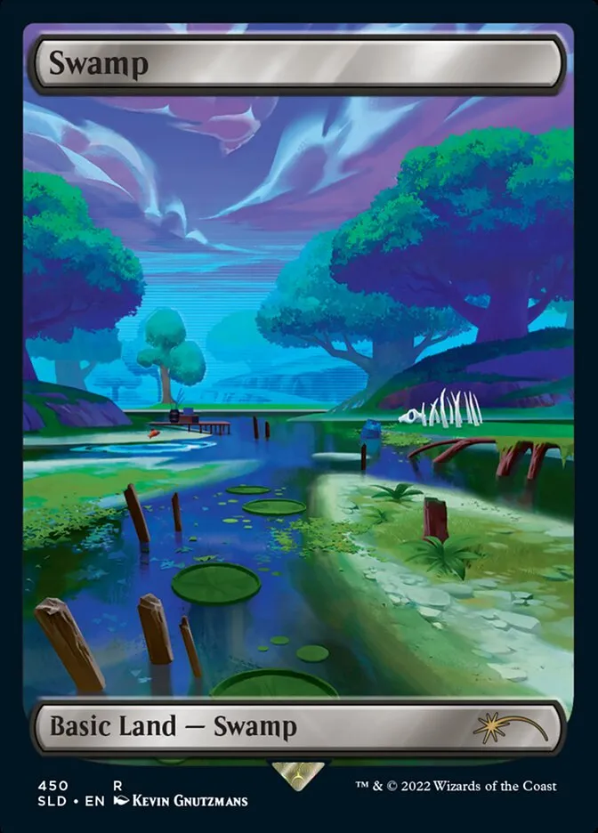 2019 Secret Lair Drop Swamp #450 rare card image