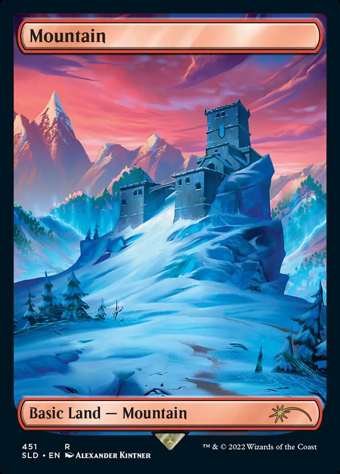 2019 Secret Lair Drop Mountain #451 rare card image
