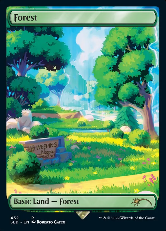 2019 Secret Lair Drop Forest #452 rare card image