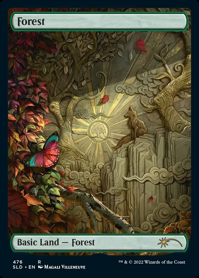 2019 Secret Lair Drop Forest [Foil] rare #476 rare card image