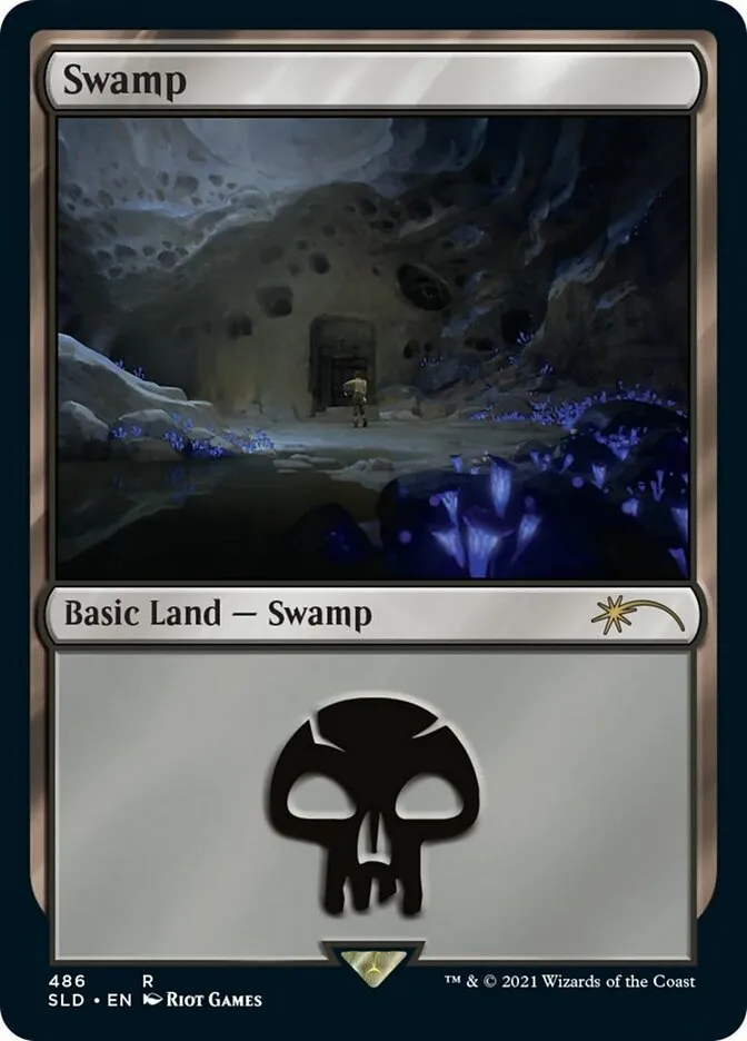 2019 Secret Lair Drop Swamp #486 rare card image