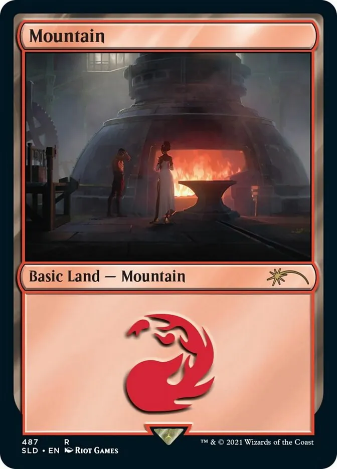 2019 Secret Lair Drop Mountain #487 rare card image