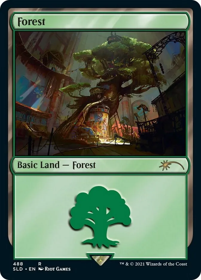 2019 Secret Lair Drop Forest #488 rare card image