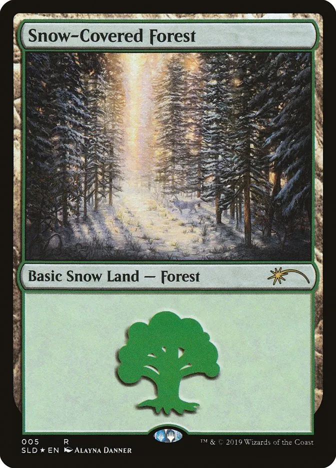 2019 Secret Lair Drop Snow-Covered Forest rare #5 rare card image