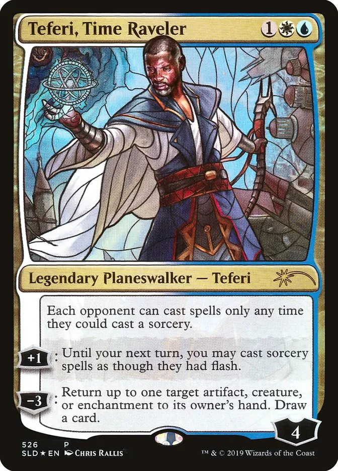 2019 Secret Lair Drop Teferi, Time Raveler #526 rare card image