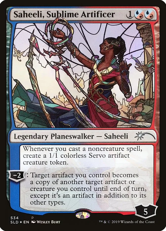 2019 Secret Lair Drop Saheeli, Sublime Artificer uncommon #534 uncommon card image