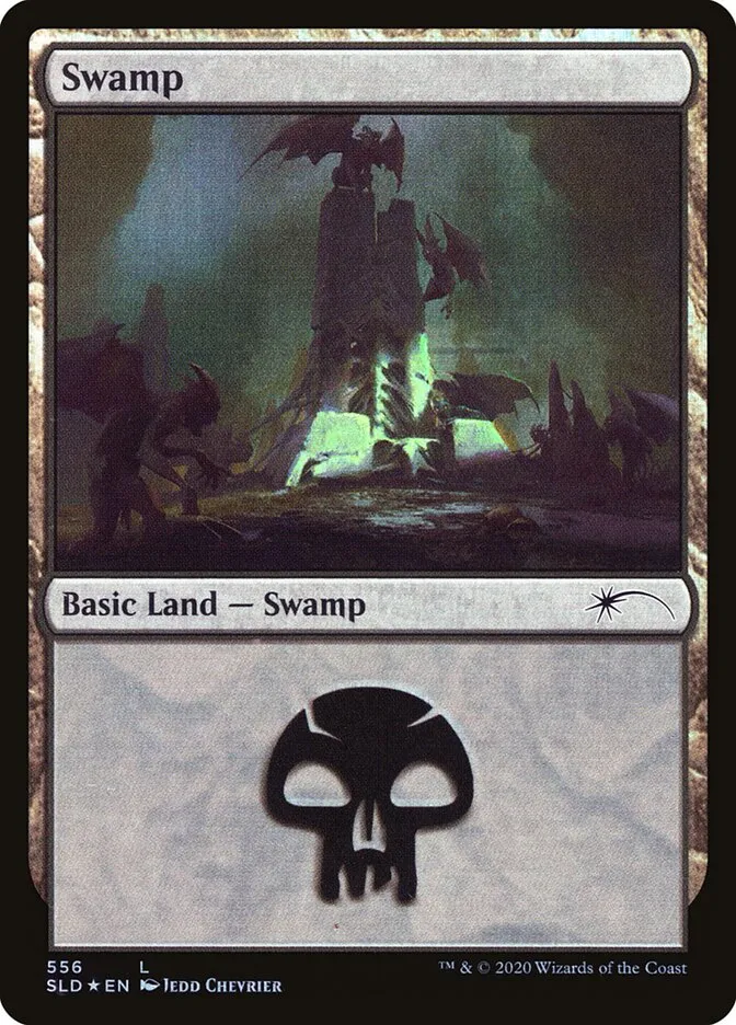 2019 Secret Lair Drop Swamp #556 common card image