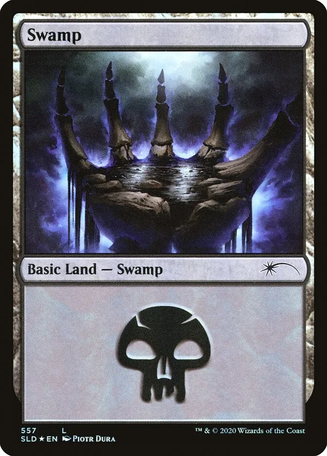 2019 Secret Lair Drop Swamp #557 common card image