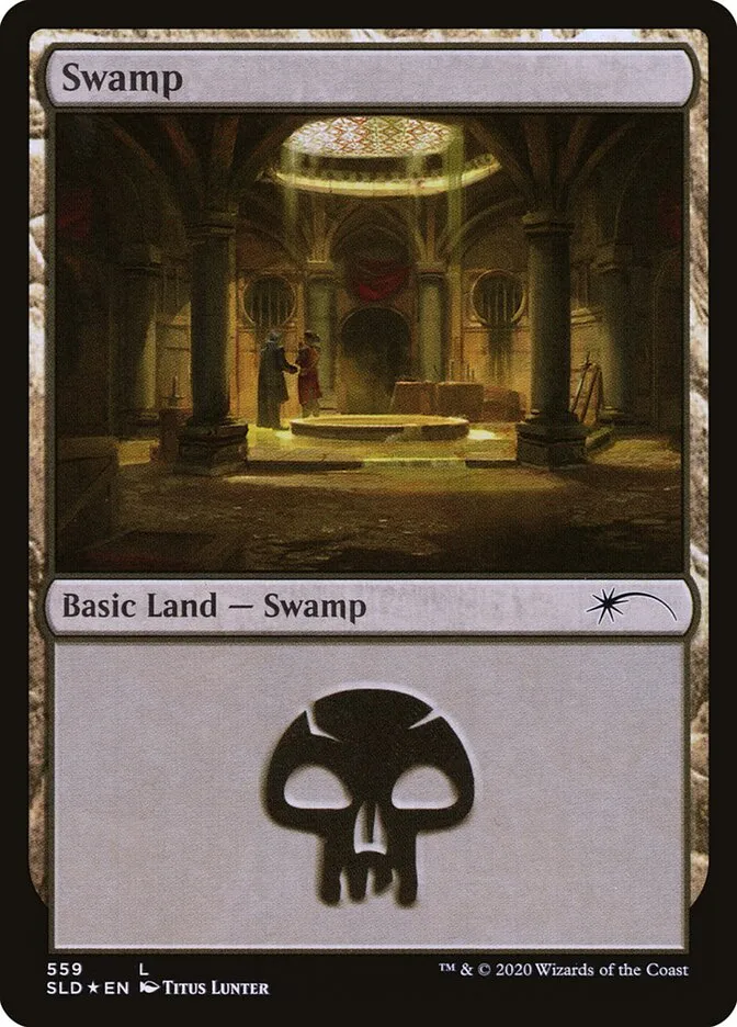 2019 Secret Lair Drop Swamp #559 common card image