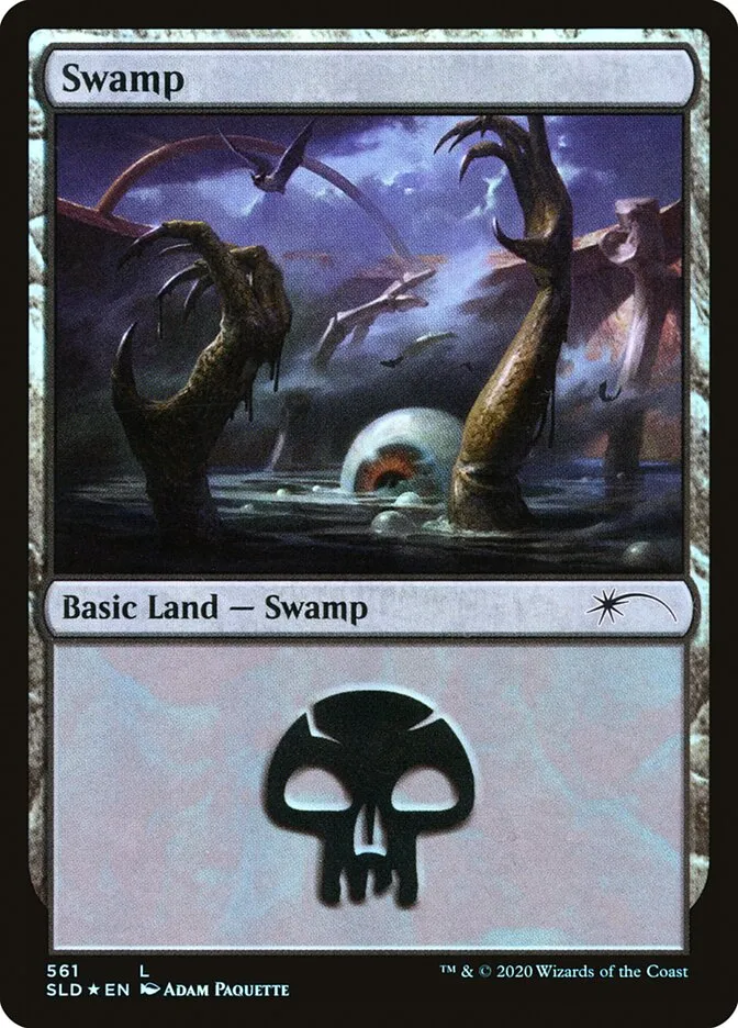 2019 Secret Lair Drop Swamp #561 common card image