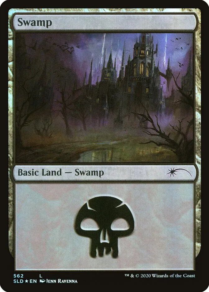 2019 Secret Lair Drop Swamp #562 common card image