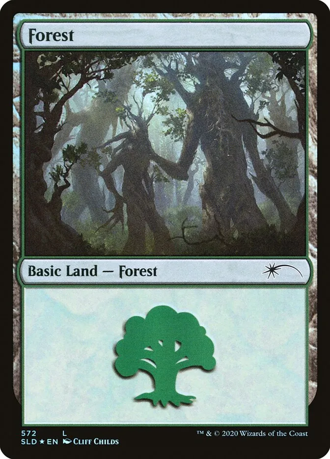2019 Secret Lair Drop Forest common #572 common card image