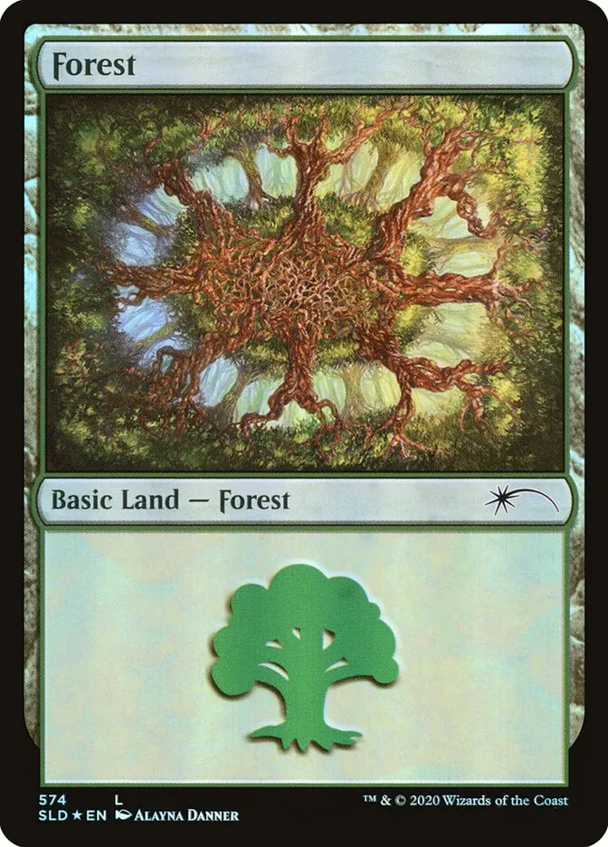 2019 Secret Lair Drop Forest common #574 common card image