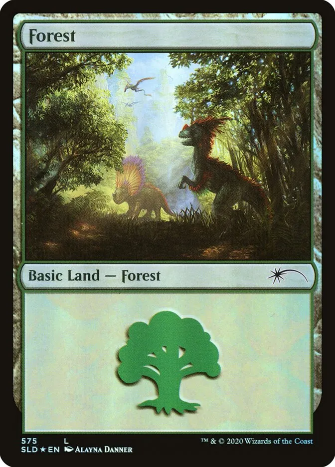 2019 Secret Lair Drop Forest common #575 common card image