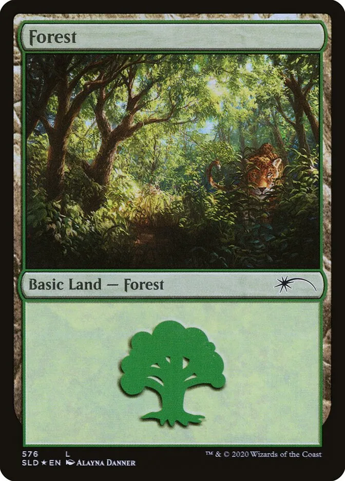2019 Secret Lair Drop Forest #576 common card image