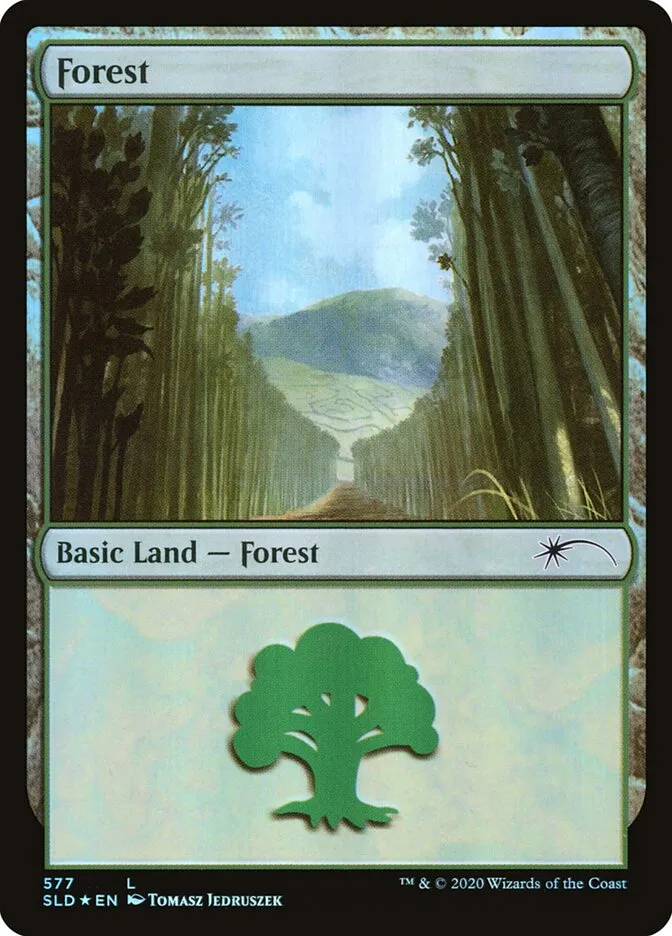 2019 Secret Lair Drop Forest common #577 common card image