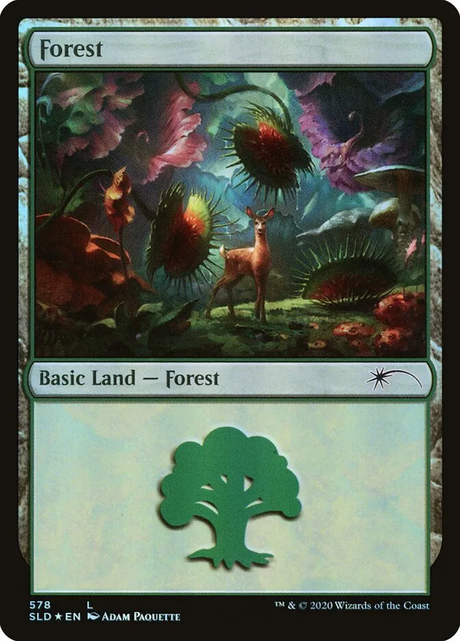 2019 Secret Lair Drop Forest common #578 common card image