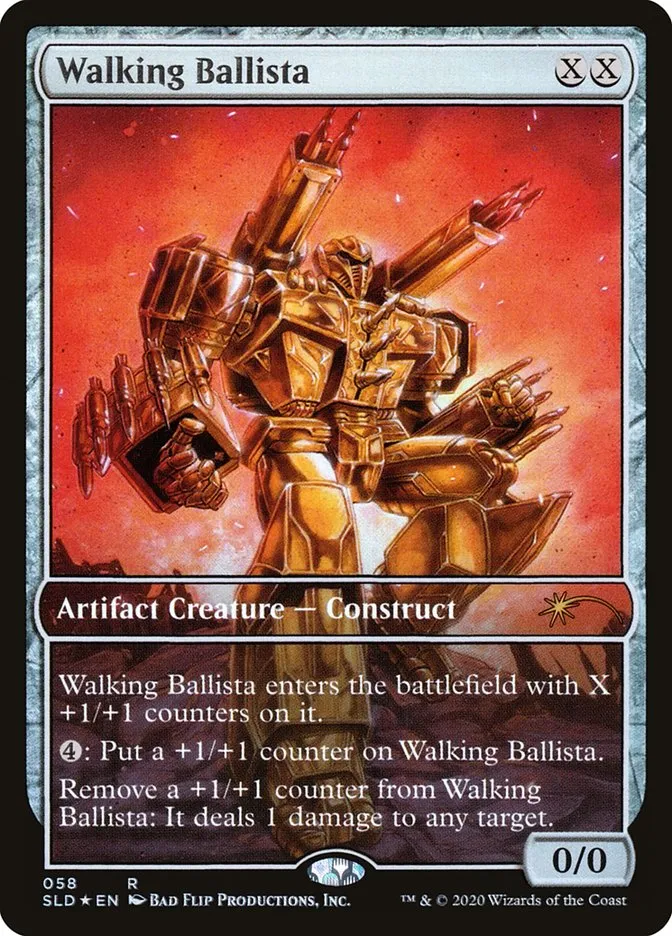 2019 Secret Lair Drop Walking Ballista rare #58 rare card image