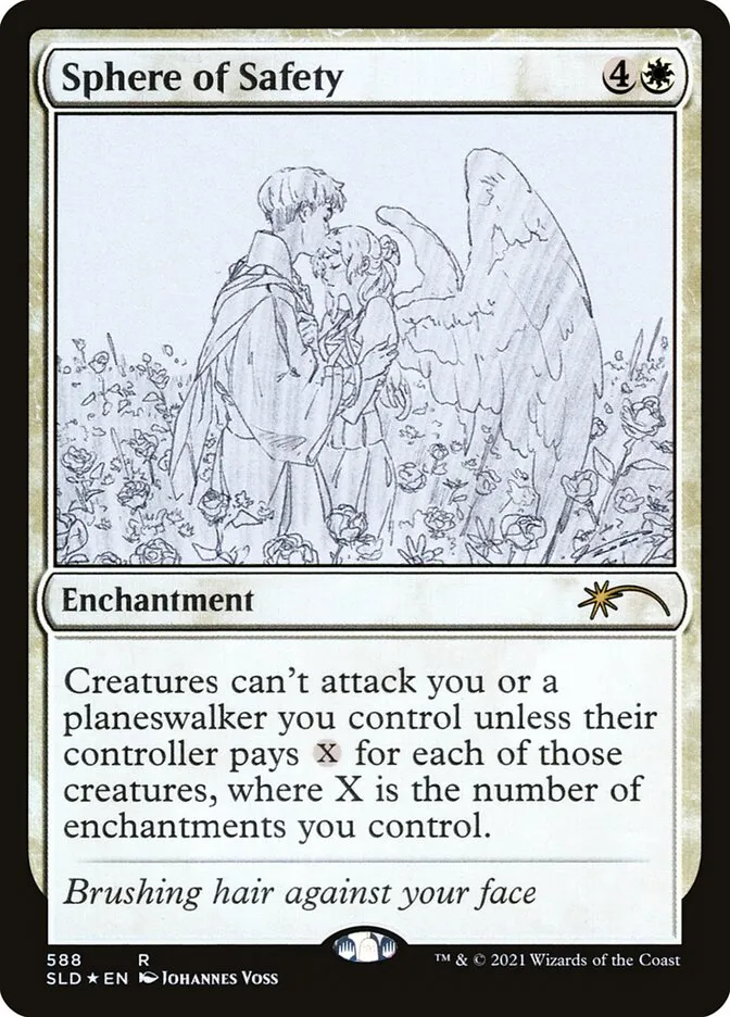 2019 Secret Lair Drop Sphere of Safety #588 rare card image