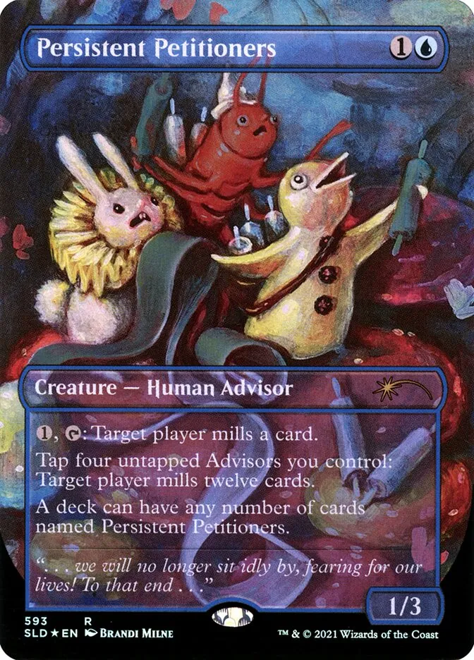 2019 Secret Lair Drop Persistent Petitioners #593 rare card image