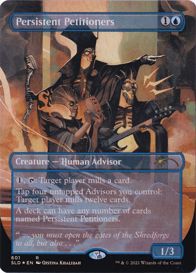 2019 Secret Lair Drop Persistent Petitioners #601 rare card image