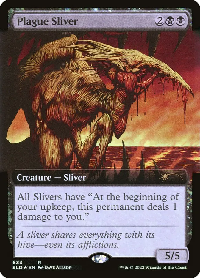 2019 Secret Lair Drop Plague Sliver #633 rare card image