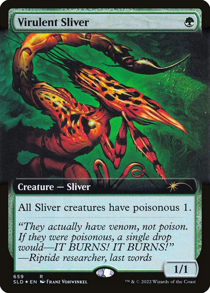 2019 Secret Lair Drop Virulent Sliver #659 rare card image