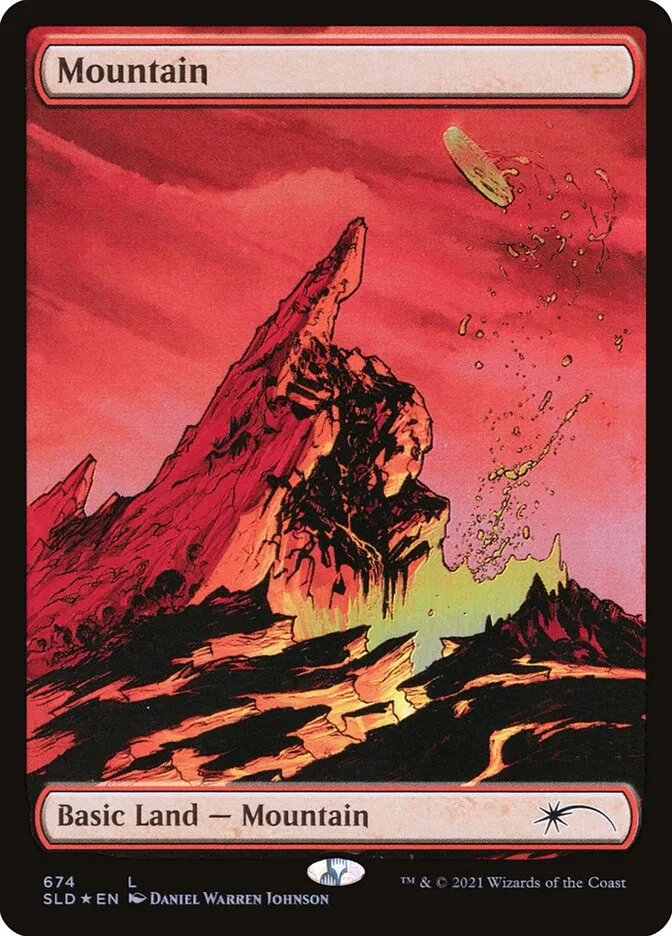 2019 Secret Lair Drop Mountain common #674 common card image