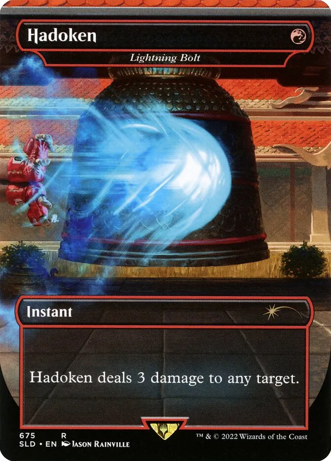 2019 Secret Lair Drop Lightning Bolt #675 rare card image