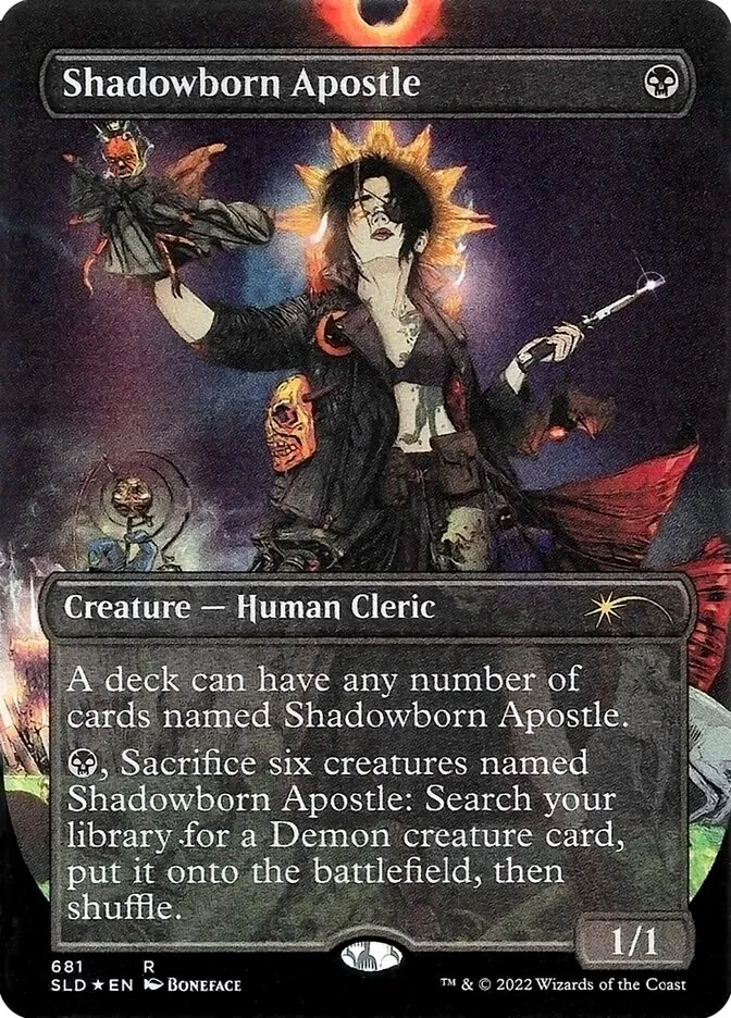 2019 Secret Lair Drop Shadowborn Apostle #681 rare card image