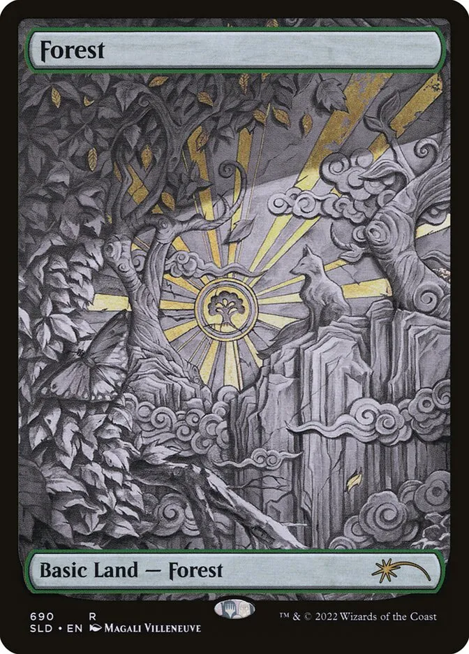 2019 Secret Lair Drop Forest #690 rare card image